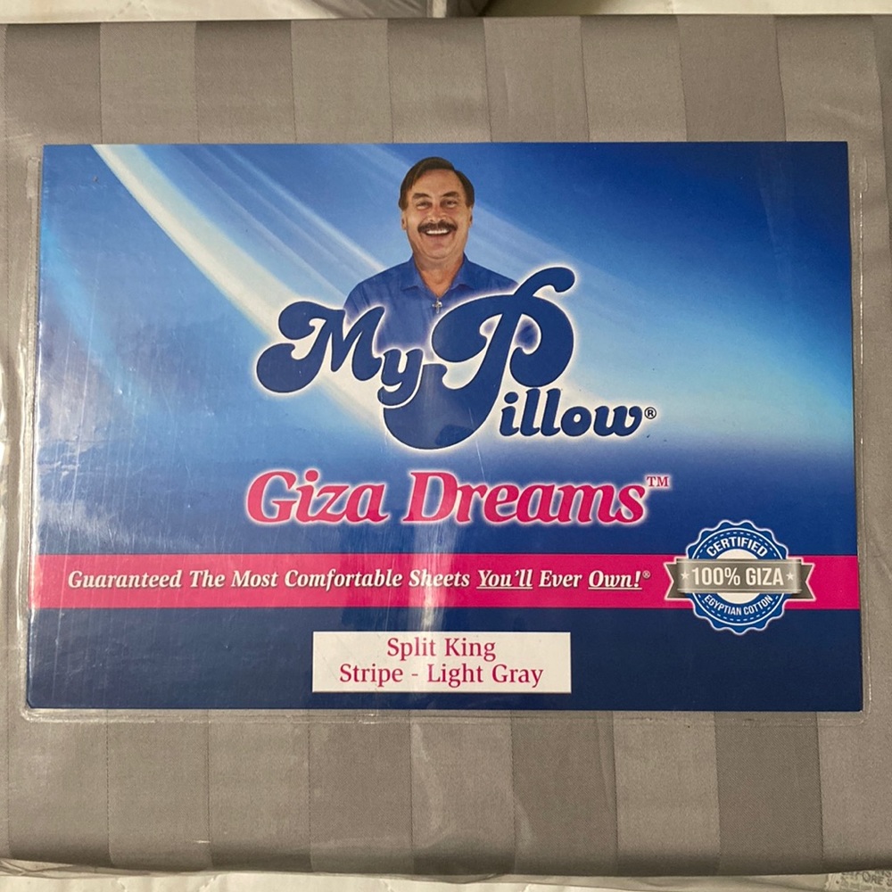 My Pillow Split King sheet set